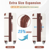 Hardshell Luggage Sets 4 Pieces 20"24"28" Luggages and Cosmetic Case Spinner Suitcase with TSA 17639743