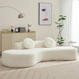 105.5''Curved Sofa, Modern Minimalist Sofa, Cloud Couch Sofa 3-4 W2108P196834
