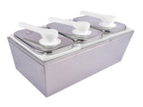 6L Stainless Steel Sauce Pump Dispenser Squeeze Condiment Dispensing Container Condiment Pump 56638199