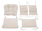 Glider Rocker Replacement Cushions with Storage Pocket, 5PCS, Soft Velvet Thickened, Washable 76853617