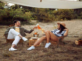 Folding Wooden Adirondack Lounger Chair with Natural Finish 52687805