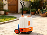 Battery Powered Backpack Sprayer with Cart, 4 Gallon Wheeled Tank, 0-94 PSI Adjustable Pressure, 8 42341502