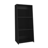 Note 47" Tall Three-Tier Ladder Bookcase Black B070P254755
