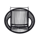 Ferrara Outdoor Patio Black Faux Wicker Barstool, Set of 2 N775P266222B