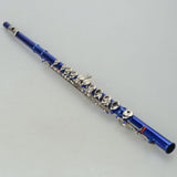 ZNTS Cupronickel C 16-Key Closed Hole Concert Band Flute Blue 28222349