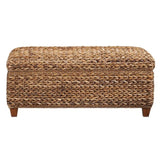 Amber Woven Banana Leaf Storage Trunk B062P145461