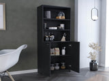Home 2-Door Bookcase, Modern Storage Unit with Dual Doors and Multi-Tier Shelves B070137820