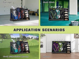 Gray Wooden Golf Bag Storage Rack 33785047