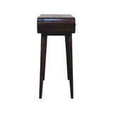 Artisan Furniture Solid Wood Light Walnut Curved Edge Console Table B182P280815