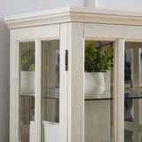 Curio Display Cabinet,Antique Display Cabinet with Glass Doors Adjustable Shelves for Collectibles W2275P231687