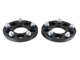 4pcs 1" Thick 5x100 to 5x114.3 Wheel Adapters 12x1.5 5x4.5 Black Spacers 15429016