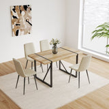 Dining Chairs Set of 4,Modern Kitchen Dining Room Chairs,Upholstered Dining Accent Chairs in linen 07819100