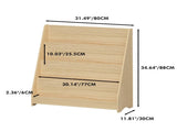 4-Tier Kids Bookshelf,Book Display Shelf Bookcase Book Cabinet Organizedfor Bedroom,Playroom,Neutral 94220371