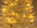 7.5ft Flocking Tied Light Christmas Tree 64917986