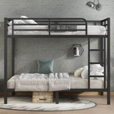 Metal Full over Full Bunk Bed for Teens and Adults,Space-Saving/Noise Reduced/No Box Spring Needed, W1580P309630