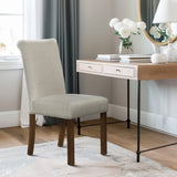 Upholstered Dining Chair with Nailhead Trim Set of 2 B035P265991