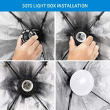 ZNTS Softbox Lighting Kit, Photo Equipment Studio Softbox 20" x 27", with E27 Socket and 2x5500K Instant 02553990