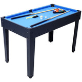 ZNTS 5-in-1 Multi-Game Table - Billiards, Push Hockey, Foosball, Ping Pong, and Basketball black/blue 86399614