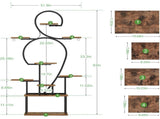 Plant Stand Indoor with Grow Light, 9 Tiered 63" Tall Indoor Plant Shelves for Multiple Plants, W3101P314624