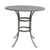 ZNTS 42 Inches Cast Aluminum Round Bar Table B010119306