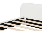 Cozy White Bouce Upholstered Bed - A Dreamy Addition to Your Bedroom, QUEEN N769P241260K