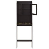 ZNTS Modern Over The Toilet Space Saver Organization Wood Storage Cabinet for Home, Bathroom - Espresso W40914888