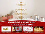 3ft Wrought Iron Christmas Tree, Metal Ornament Display Tree Stand for for Holiday Party Home Decor, 73172149