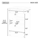 20" Bathroom Vanity with Sink, Vanity Cabinet with Door Shelf and Adjustable Shelf, Green N759P237946F
