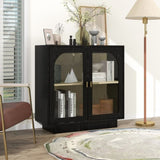 Storage Cabinet with Acrylic Door for Living Room, Dining Room, Study W688127148