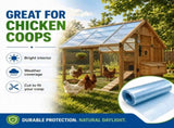 Polycarbonate Roof Panel Roll, Clear Roofing Panels Insulated Rainproof Greenhouse Panels Glass 02534275