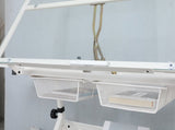 WHITE adjustable tempered glass drafting printing table with chair 76053892