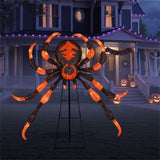 52" Large Halloween Spider Decoration with 80 LED Lights - Weatherproof Metal & Fabric Spider with 42961266