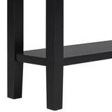 U_STYLE Contemporary High-Quality Entryway Console Table with 4 Spacious Drawersm,1 Practical Bottom N711P218638B