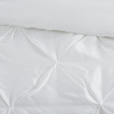 7 Piece Tufted Comforter Set White Queen B03597206
