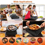 3300W Portable Camping Stove Butane Canister Dual Fuel Burner Piezo Electric Ignition Single Burner 97074926