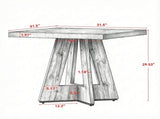 31.5 Inch Square Dining Table for 2 to 4 People, Compact Kitchen Dinner Table 16184462