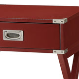 Red 1-drawer End Table B062P181372