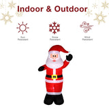 ZNTS 8ft with 4 String Lights Inflatable Garden Santa Claus Decoration 17564043