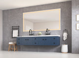 84 x 48 Inch LED Bathroom Mirror with Front and Backlight, Wall Mounted Vanity Mirror, Anti-Fog, W2287P277637