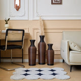 Desktop Vase, Brown Decorative Floor Vase, Classic and Neat Floor Vase, High Independent Flower W2796P261490