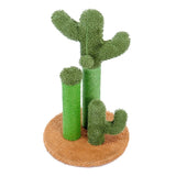 ZNTS Cat Scratching Post Cactus Cat Scratcher Featuring with 3 Scratching Poles and Interactive Dangling 58153982