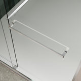 Bypass shower door, sliding door, with 5/16" tempered glass and Brushed Nickel finish 6074 W2122P179445