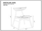 Wooden Dining Set of 2, Modern Soft Upholstered Kitchen Side,Wooden Frame Kitchen W2582P195350