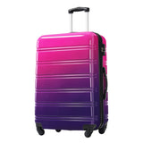 Hardshell Luggage Sets 3 Piece Gradient Color Expandable Suitcase with Spinner Wheels and TSA Lock 54223471