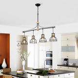 Dining Room Light Fixture/Chandelier Over Table, 40-Inch Hanging for Farmhouse Linear W1592P233442