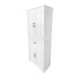 ZNTS Bathroom Storage Cabinet with Doors and Drawer, Multiple Storage Space, Adjustable Shelf, White 47035858