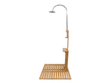 Outdoor Garden Pool Shower with Chassis Board, for Swimming Pool, Patio, Terrace, Garden,Wood W49591498
