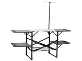 Foldable Aluminum Camping Kitchen Table Heat Resistant Tabletop Detachable Lamper , 4 Foldable Side 13676935