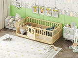 Twin Size Floor, integral construction with super high security barrier, door, children's floor W1858P195272