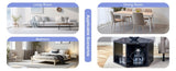 Hexagonal MDF coffee table, characteristic pattern stickers, multi-hole design to give more storage W1151P200321